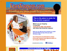 Tablet Screenshot of knoxkoupons.com